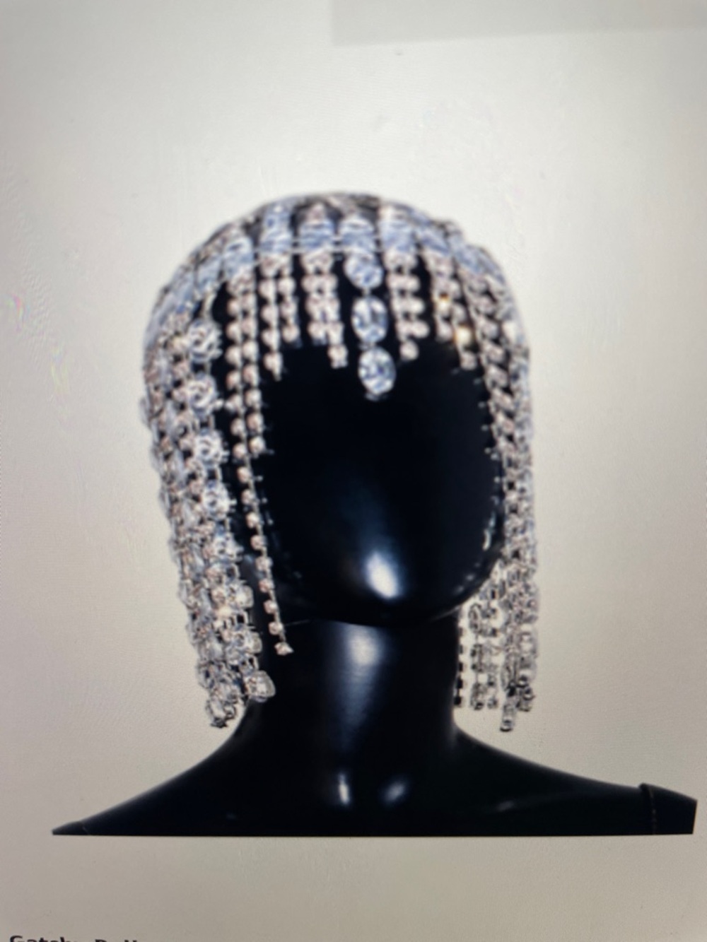 Rhinestone Headpiece Cap - Picture 10 of 10